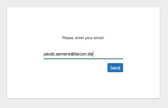 OpenCelium Release 4.8 - Passwort Reset