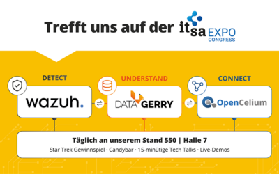 it-sa 2026: Open Source Security Stack mit Wazuh, DataGerry und OpenCelium